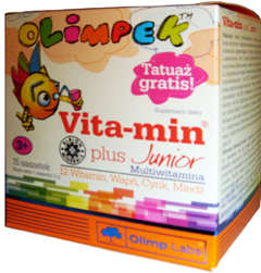 Детские мульти витамины Olimpek Vita-Min plus Junior 15 пакетиков Киев купить Украина