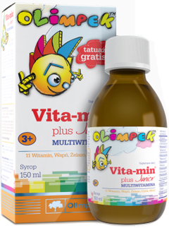 Витамины для детей Olimp Vita-min plus Junior Multivitamina Olimpek 150 мл Киев купить Украина